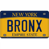 Bronx New York Metal Novelty License Plate 4" x 2.2" (MLP)