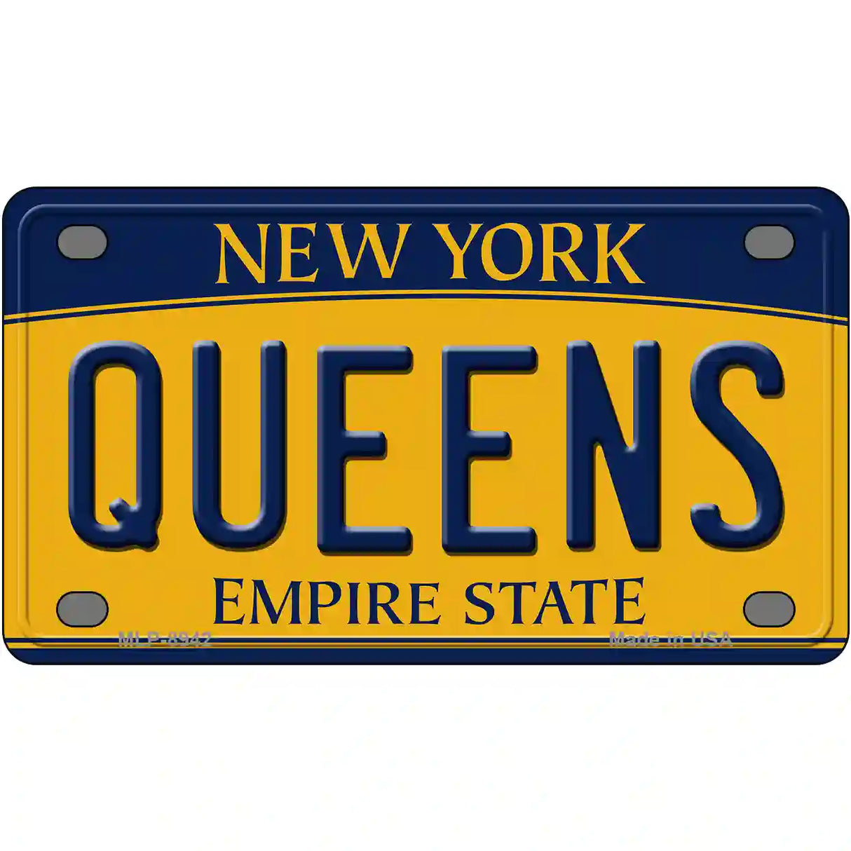 Queens New York Metal Novelty License Plate