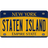 Staten Island New York Metal Novelty License Plate