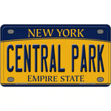 Central Park New York Metal Novelty License Plate