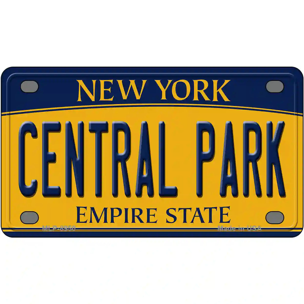 Central Park New York Metal Novelty License Plate 4" x 2.2" (MLP)