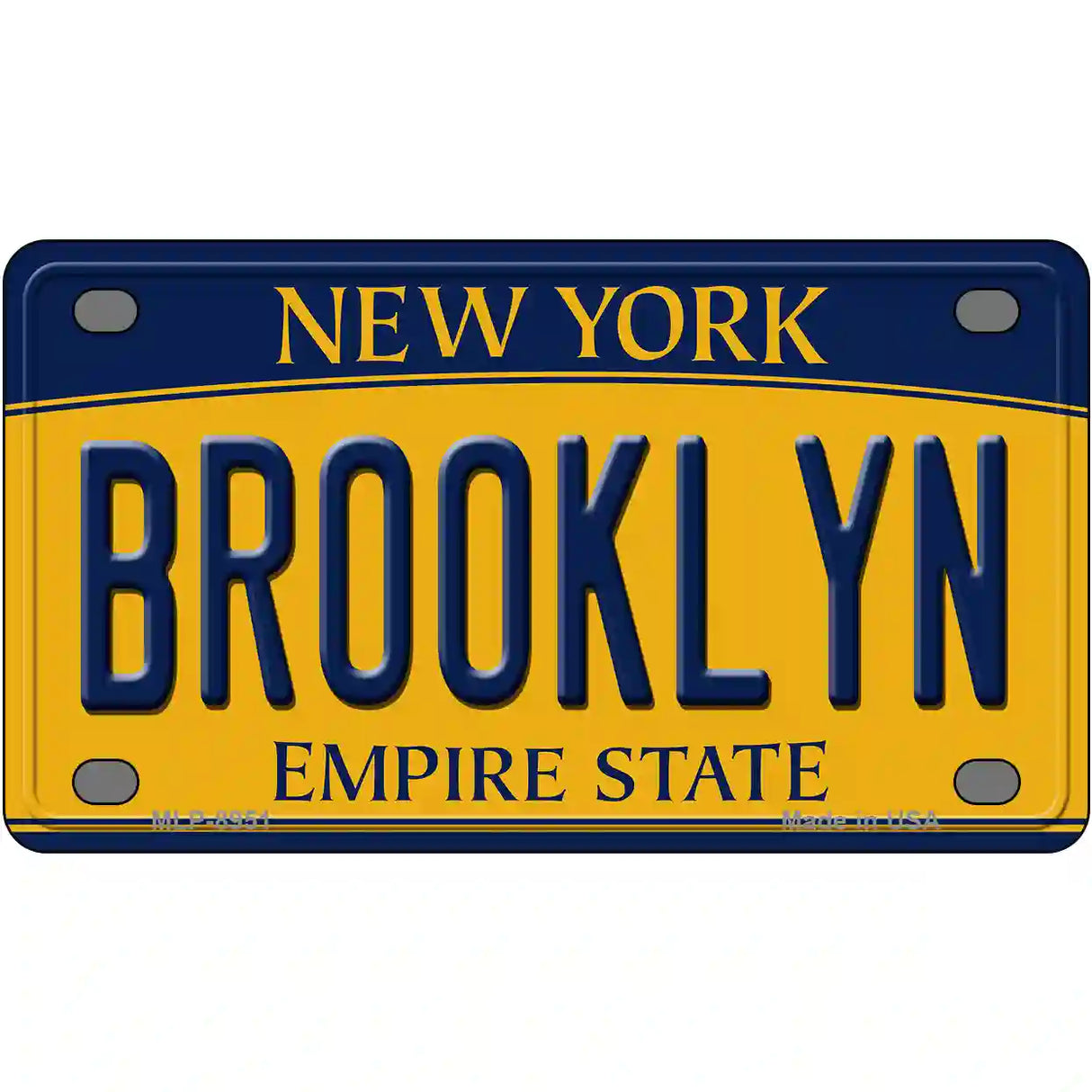 Brooklyn New York Metal Novelty License Plate