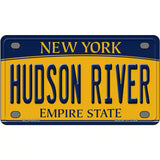 Hudson River New York Metal Novelty License Plate