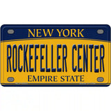 Rockefeller Center New York Metal Novelty License Plate 4" x 2.2" (MLP)