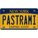 Pastrami New York Metal Novelty License Plate