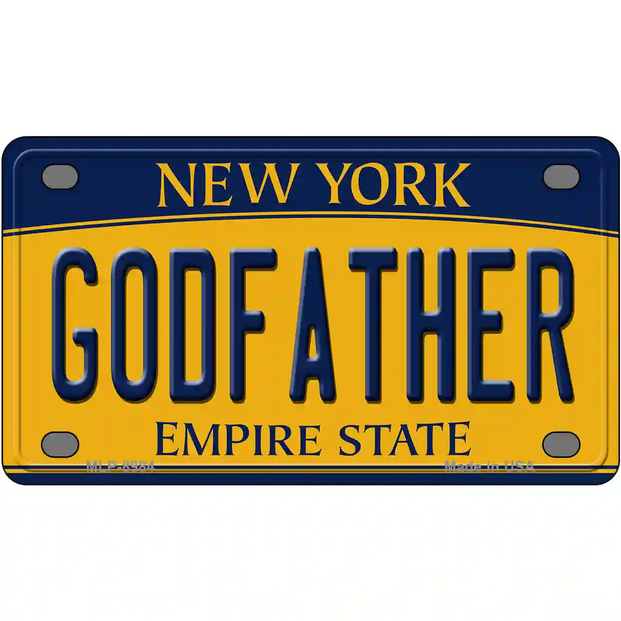 Godfather New York Metal Novelty License Plate