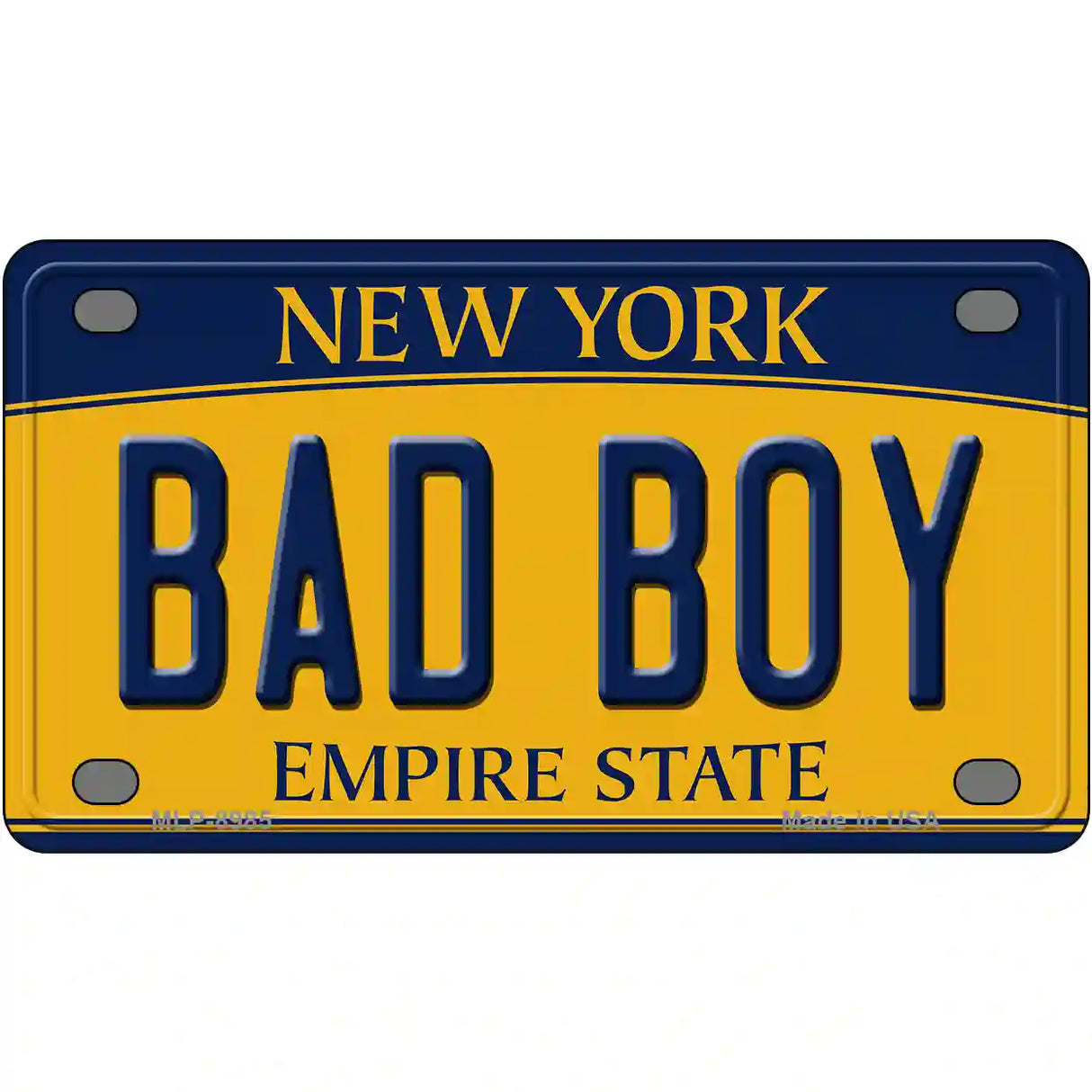 Bad Boy New York Metal Novelty License Plate