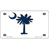 South Carolina Inverted Flag Metal Novelty License Plate 4" x 2.2" (MLP)