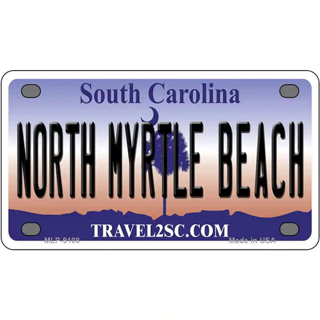 North Myrtle Beach South Carolina Metal Novelty License Plate 4" x 2.2" (MLP)