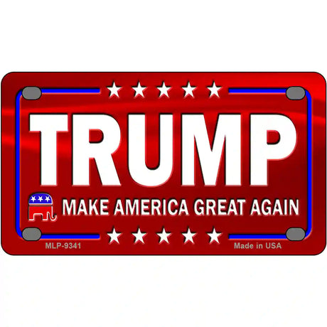 Trump Metal Novelty License Plate 4" x 2.2" (MLP)