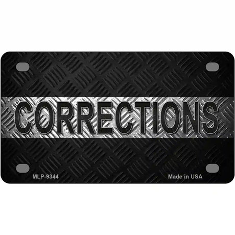 Corrections Metal Novelty License Plate 4" x 2.2" (MLP)