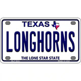 Longhorn Texas Novelty Metal License Plate