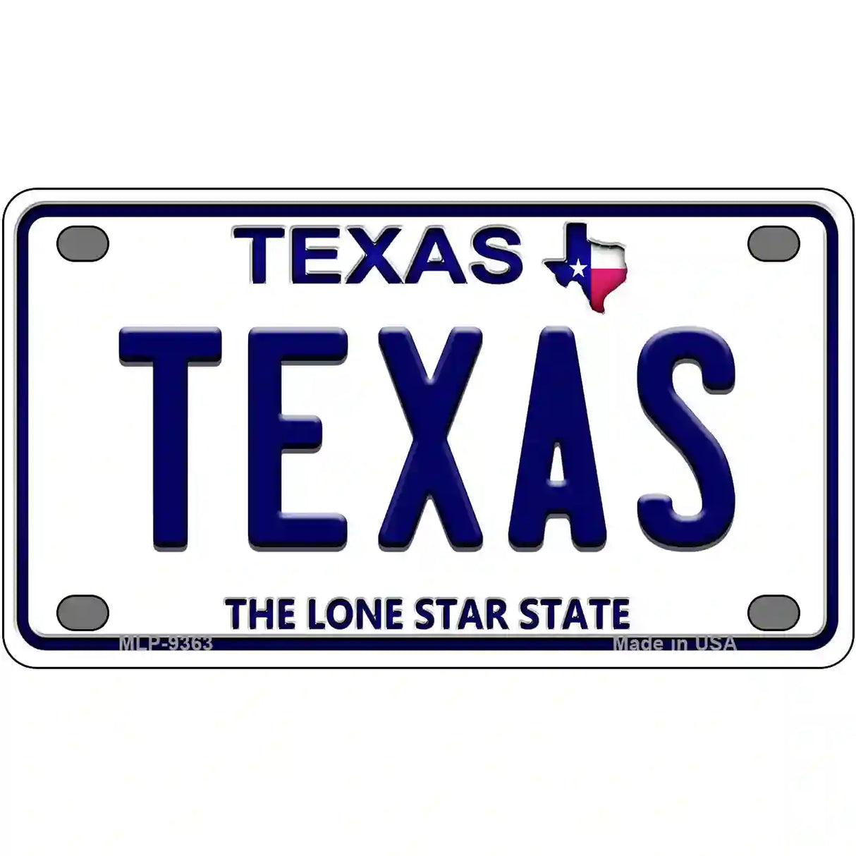 Texas Novelty Metal License Plate 4" x 2.2" (MLP)