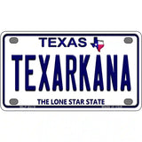 Texarkana Texas Novelty Metal License Plate 4" x 2.2" (MLP)