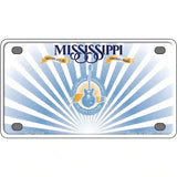 Mississippi Creative Culture Blank Novelty Metal License Plate 4" x 2.2" (MLP)