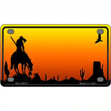 End Trail Blank Scenic Novelty Metal License Plate 4" x 2.2" (MLP)