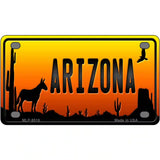 Donkey Arizona Scenic Novelty Metal License Plate 4" x 2.2" (MLP)