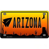 Arrowhead Arizona Scenic Novelty Metal License Plate 4" x 2.2" (MLP)