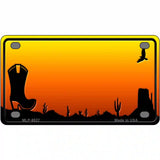 Boot Blank Scenic Novelty Metal License Plate 4" x 2.2" (MLP)