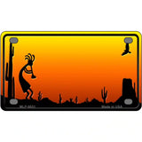 Kokopelli Blank Scenic Novelty Metal License Plate 4" x 2.2" (MLP)