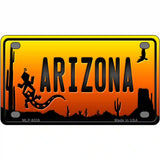 Lizard Arizona Scenic Novelty Metal License Plate 4" x 2.2" (MLP)