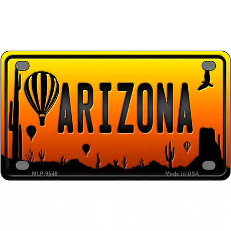 Balloon Arizona Scenic Novelty Metal License Plate 4" x 2.2" (MLP)