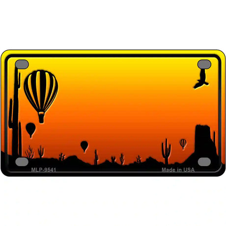 Balloon Blank Scenic Novelty Metal License Plate 4" x 2.2" (MLP)