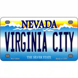 Virginia City Nevada Novelty Metal License Plate 4" x 2.2" (MLP)