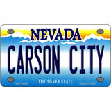 Carson City Nevada Novelty Metal License Plate 4" x 2.2" (MLP)