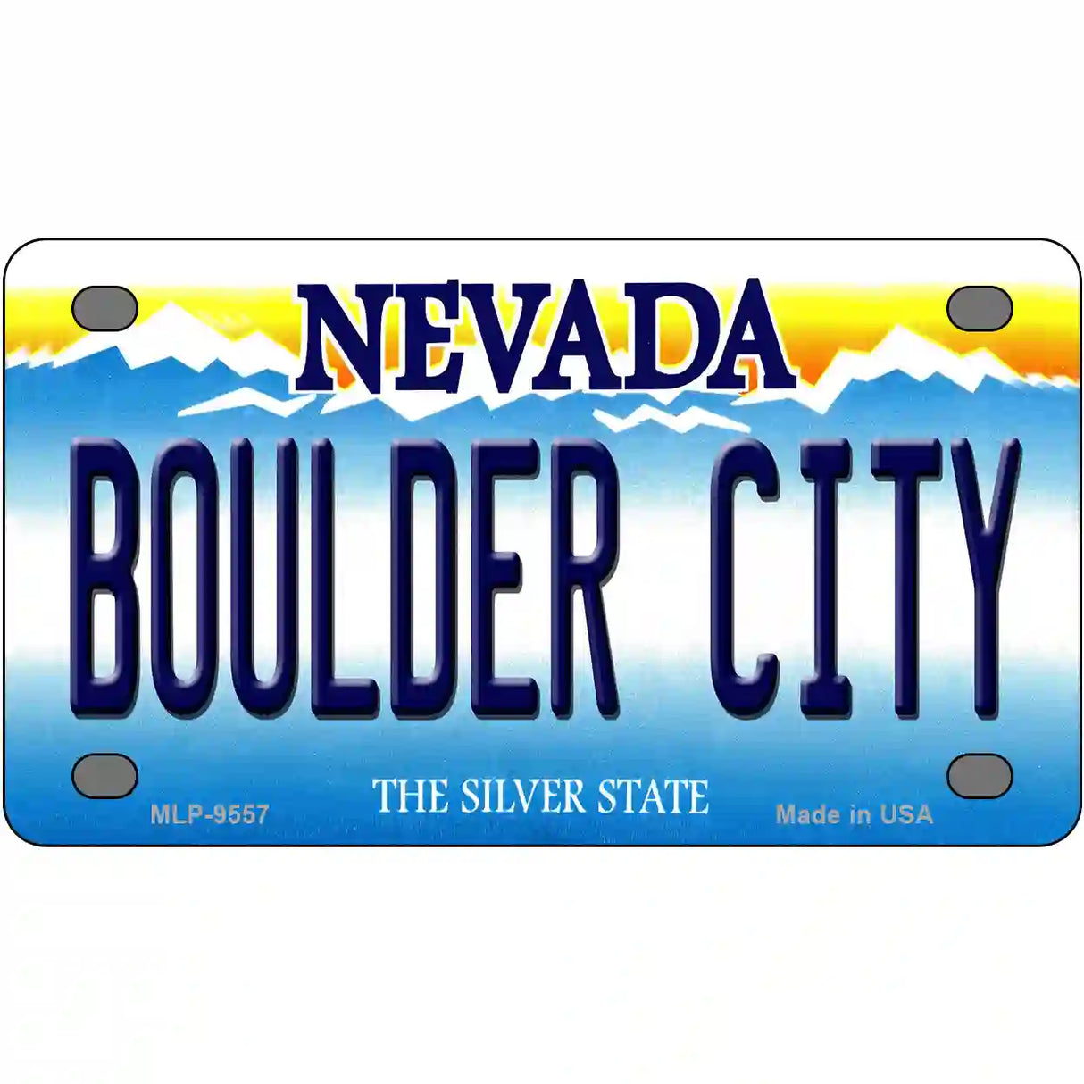 Boulder City Nevada Novelty Metal License Plate 4" x 2.2" (MLP)