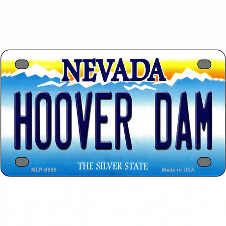 Hoover Dam Nevada Novelty Metal License Plate 4" x 2.2" (MLP)