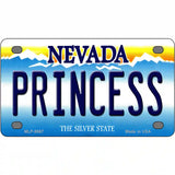 Princess Nevada Novelty Metal License Plate 4" x 2.2" (MLP)