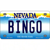 Bingo Nevada Novelty Metal License Plate 4" x 2.2" (MLP)