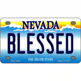 Blessed Nevada Novelty Metal License Plate 4" x 2.2" (MLP)