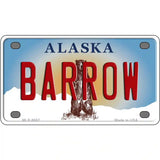 Barrow Alaska State Novelty Metal License Plate 4" x 2.2" (MLP)