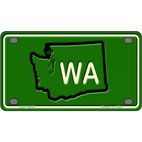 WA State Novelty Metal License Plate 4" x 2.2" (MLP)