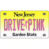 Drive Pink New Jersey Novelty Metal License Plate 4" x 2.2" (MLP)