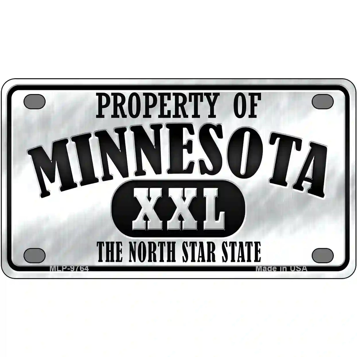 Property Of Minnesota Novelty Metal License Plate 4" x 2.2" (MLP)