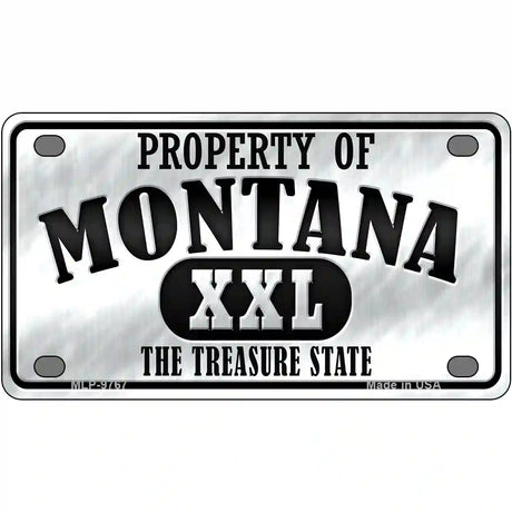 Property Of Montana Novelty Metal License Plate 4" x 2.2" (MLP)