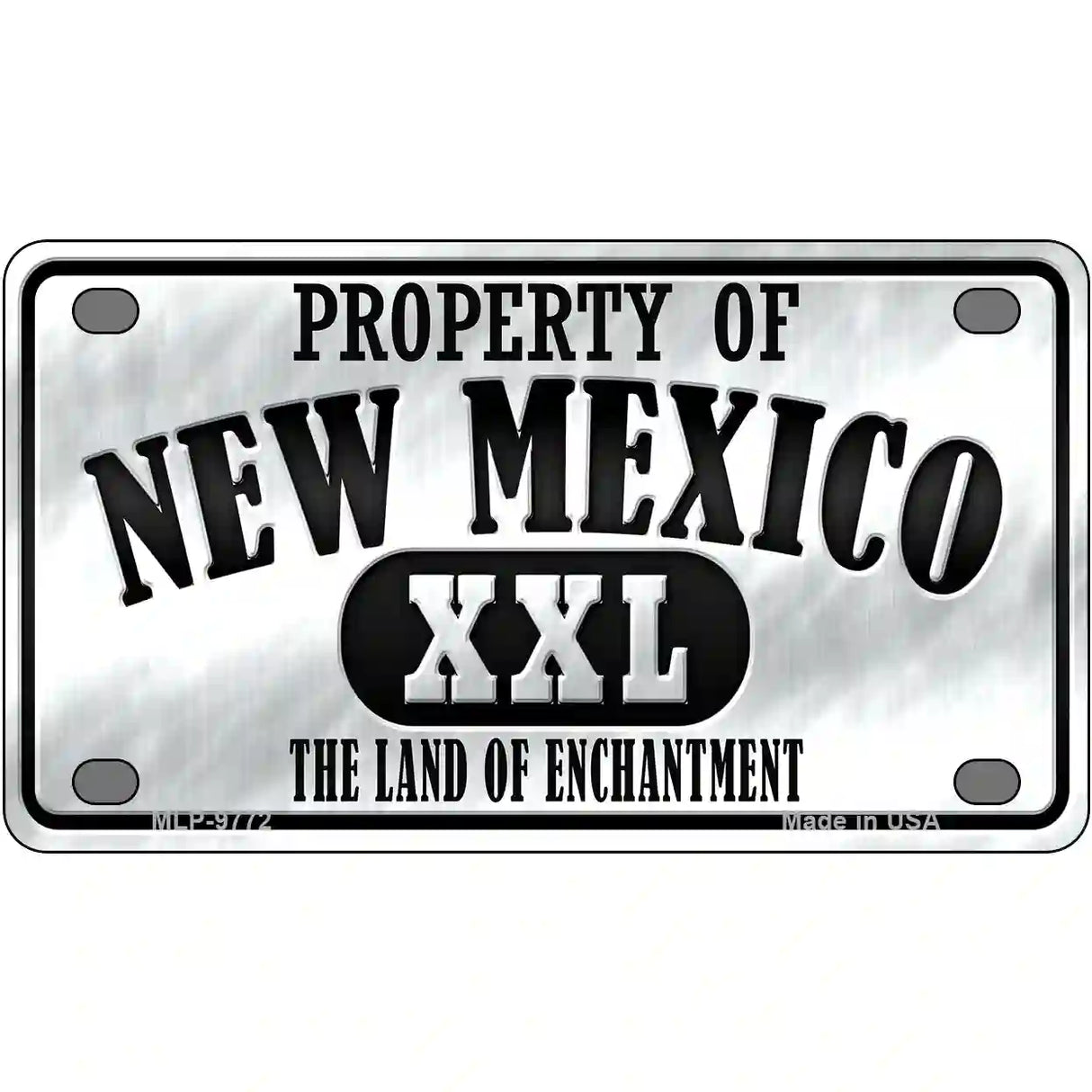 Property Of New Mexico Novelty Metal License Plate 4" x 2.2" (MLP)