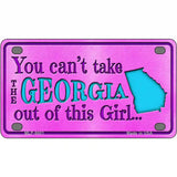 Georgia Girl Novelty Metal License Plate 4" x 2.2" (MLP)