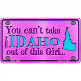 Idaho Girl Novelty Metal License Plate 4" x 2.2" (MLP)