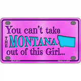 Montana Girl Novelty Metal License Plate 4" x 2.2" (MLP)