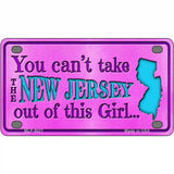 New Jersey Girl Novelty Metal License Plate 4" x 2.2" (MLP)