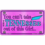 Tennessee Girl Novelty Metal License Plate 4" x 2.2" (MLP)