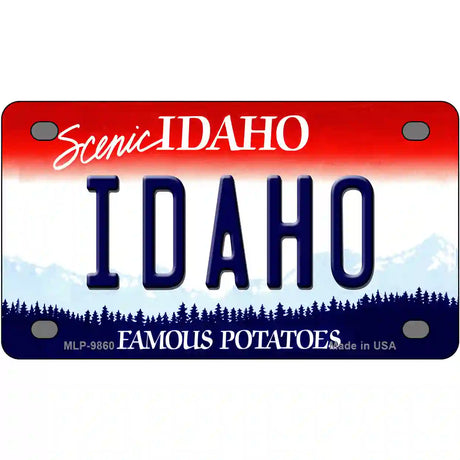 Idaho Metal Novelty License Plate 4" x 2.2" (MLP)