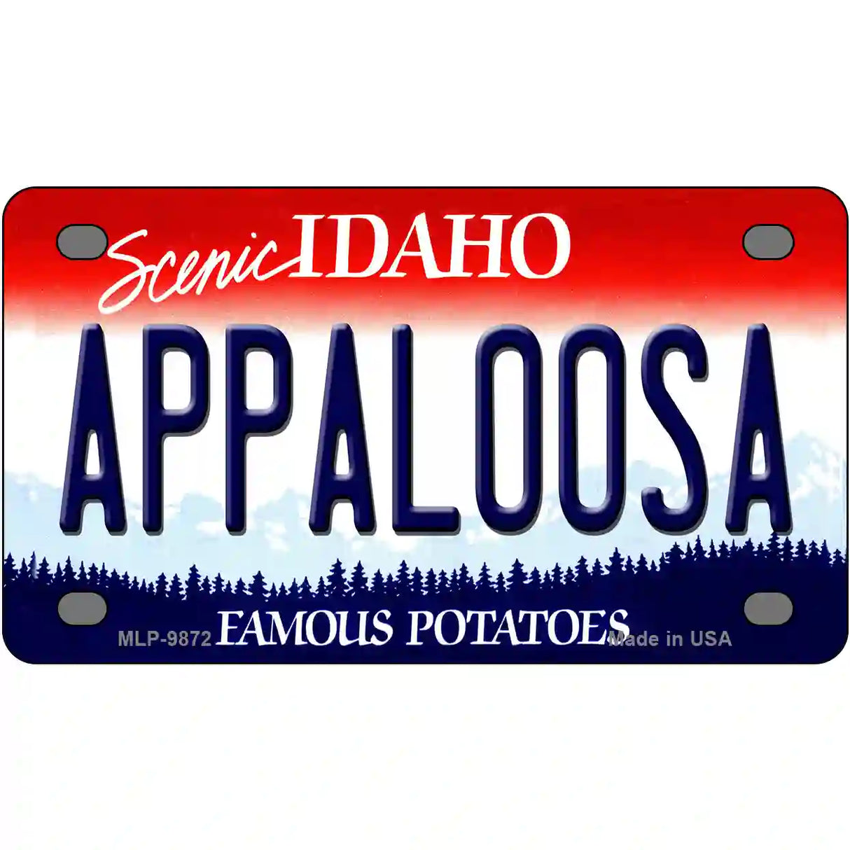 Appaloosa Idaho Metal Novelty License Plate 4" x 2.2" (MLP)