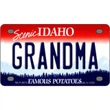 Grandma Idaho Metal Novelty License Plate 4" x 2.2" (MLP)