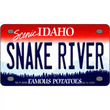 Snake River Idaho Metal Novelty License Plate 4" x 2.2" (MLP)