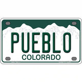 Pueblo Colorado Metal Novelty License Plate